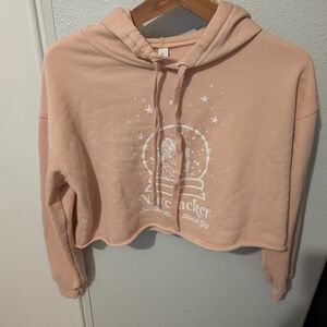 BELLA-CANVAS  Peach Cropped Fleece Hoodie